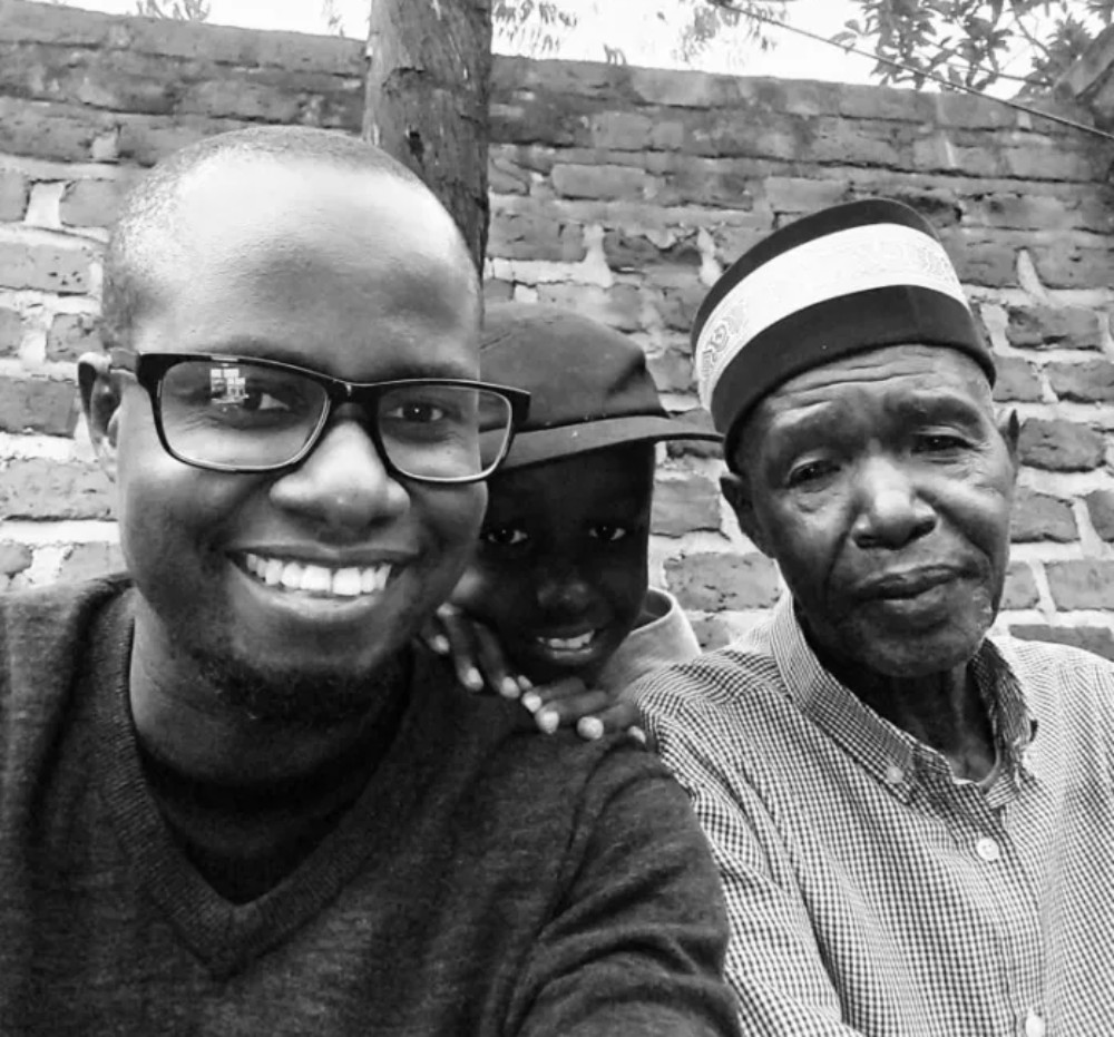 Yusuf Serunkuma and his father